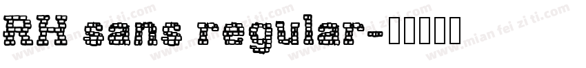 RH sans regular字体转换